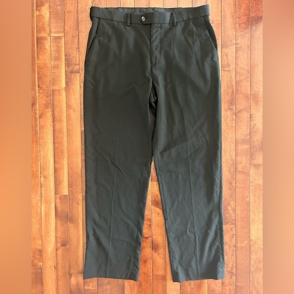 Croft & Borrow Men's Black Dress Pants Size 36x32 - Picture 1 of 4